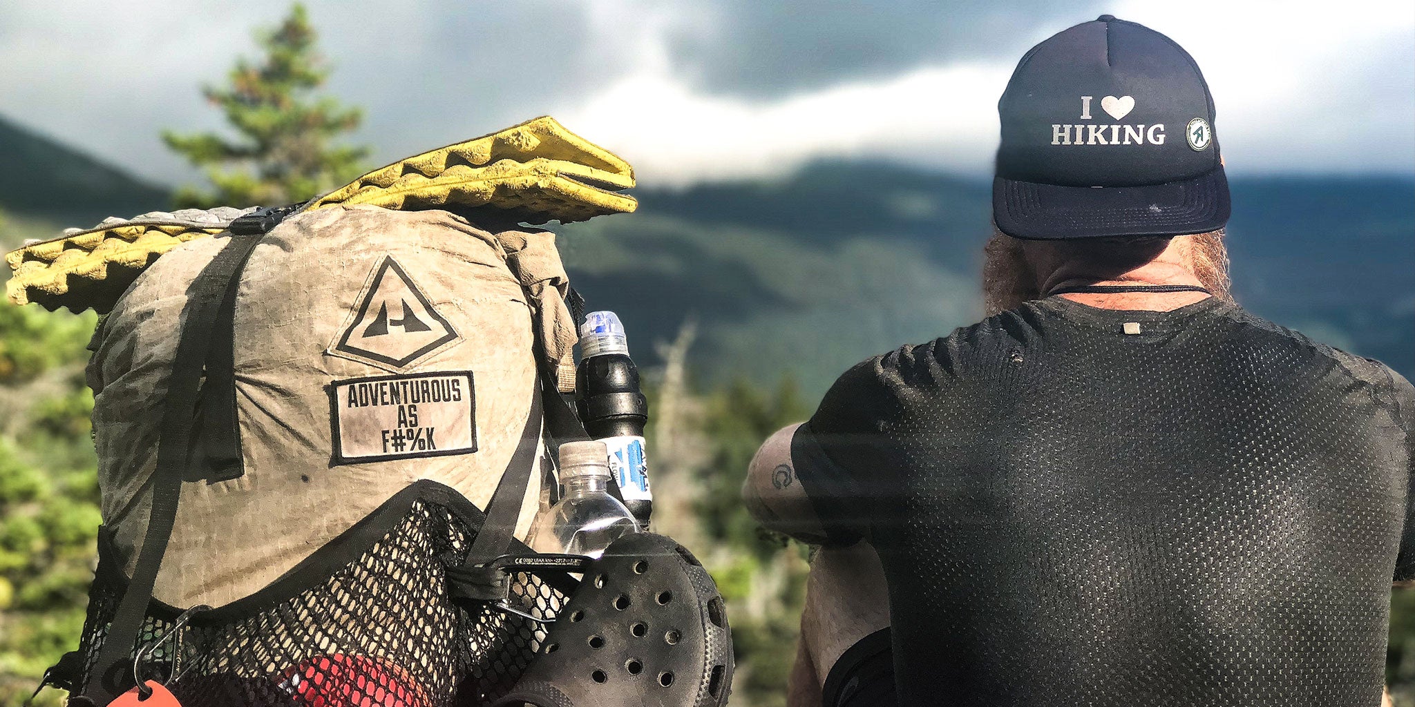 Jeff Oliver with ultralight backpacking pack