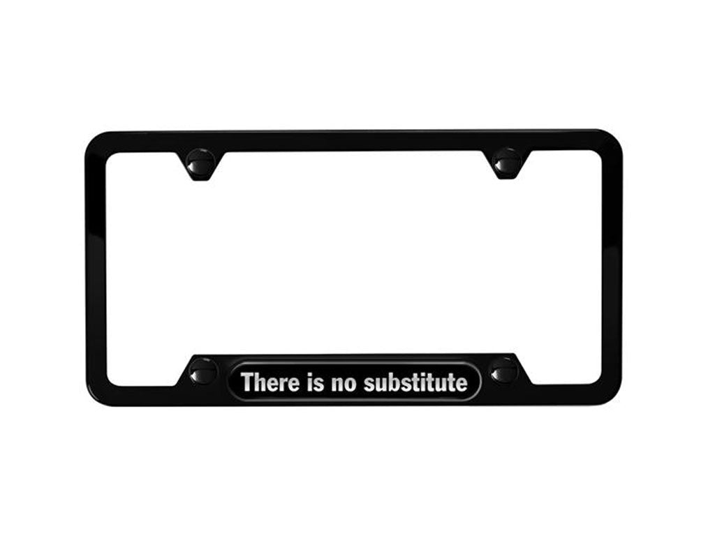 porsche license plate frame black