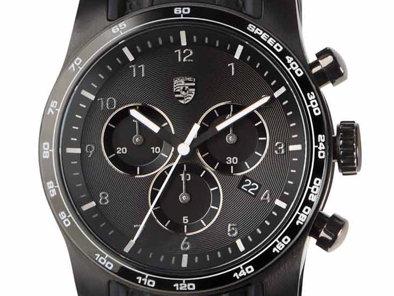 Porsche Driver's Selection 992 Sport Chrono Watch, Black - 911 Collect