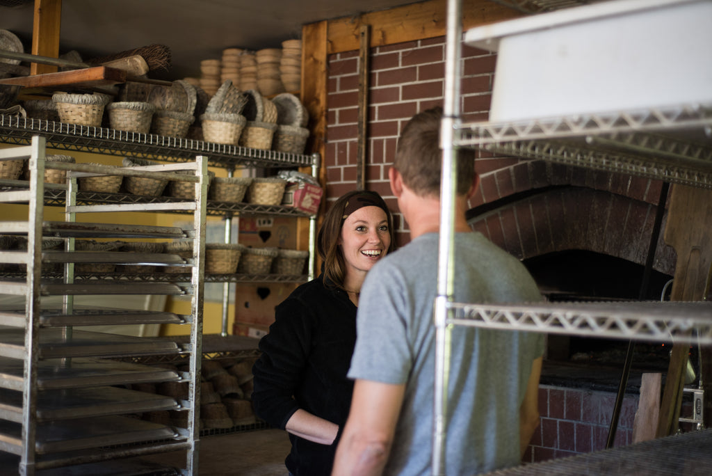 Aldea Coffee Visits Laughing Tree Brick Oven Bakery - Brittany learns from Charlie