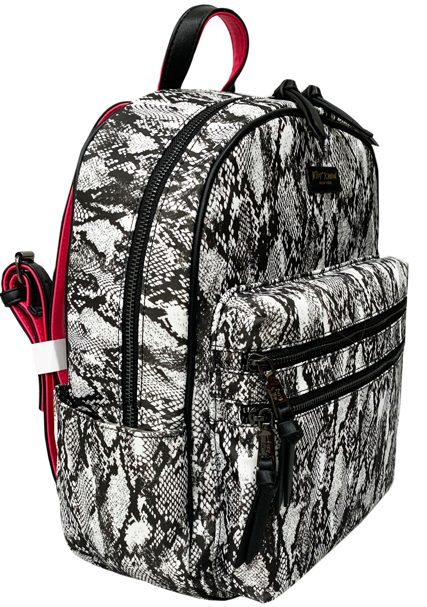 Gone Wild Backpack in Black and White Snake