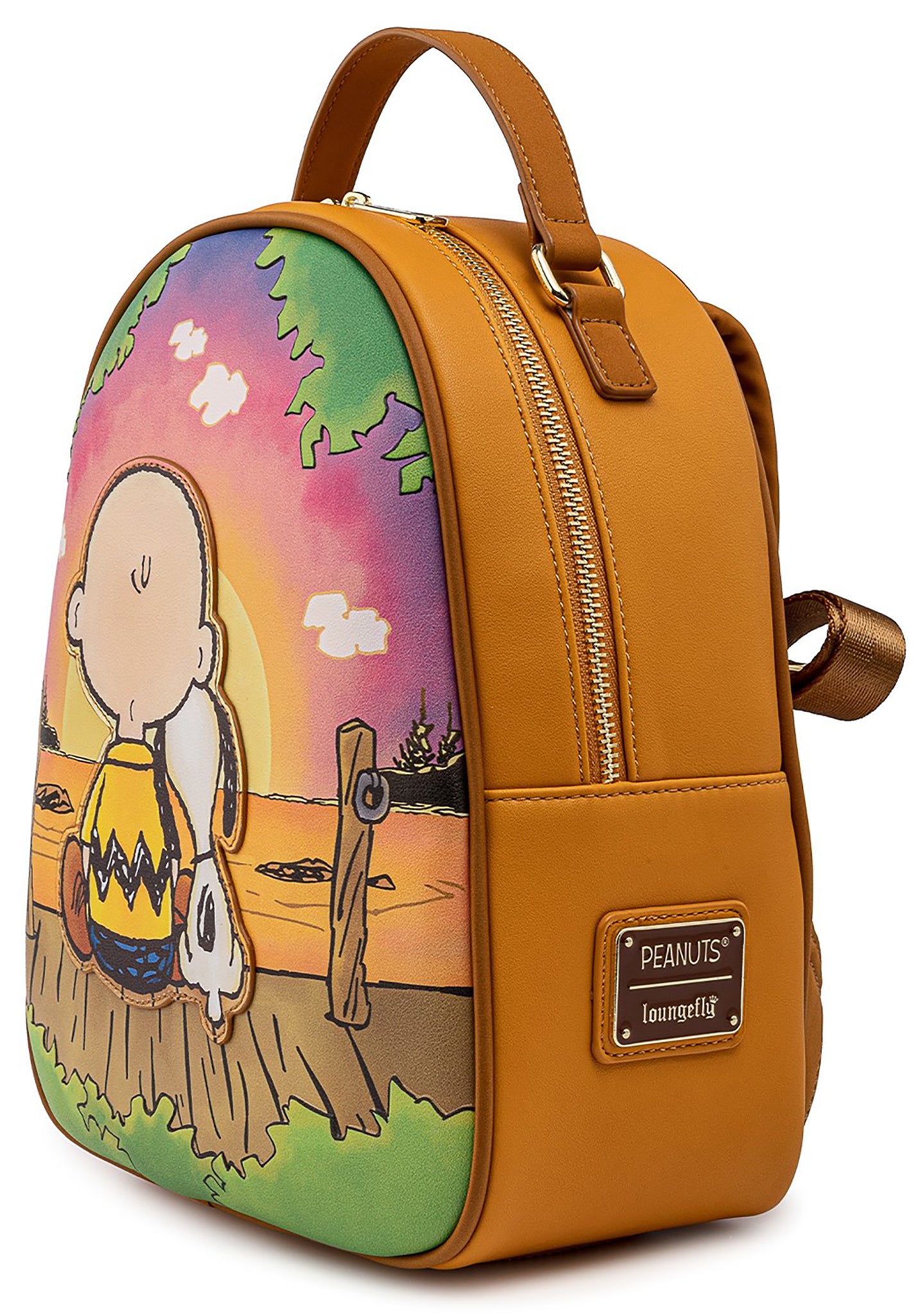 X Peanuts Charlie Brown and Snoopy Sunset Mini Backpack