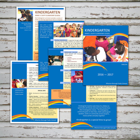 School Kindergarten Brochure