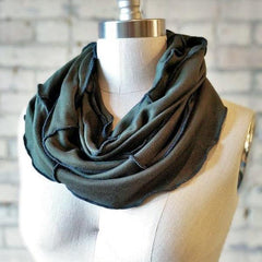 Forest Green Bamboo Fleece Infinity Scarf