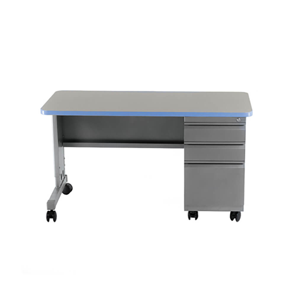 Cascade Teacher Desk Single Pedestal Pro Academy Furniture