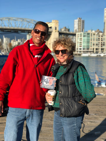 Shawn Bullshields' mellow voice entertained the crowds at the dock's edge.