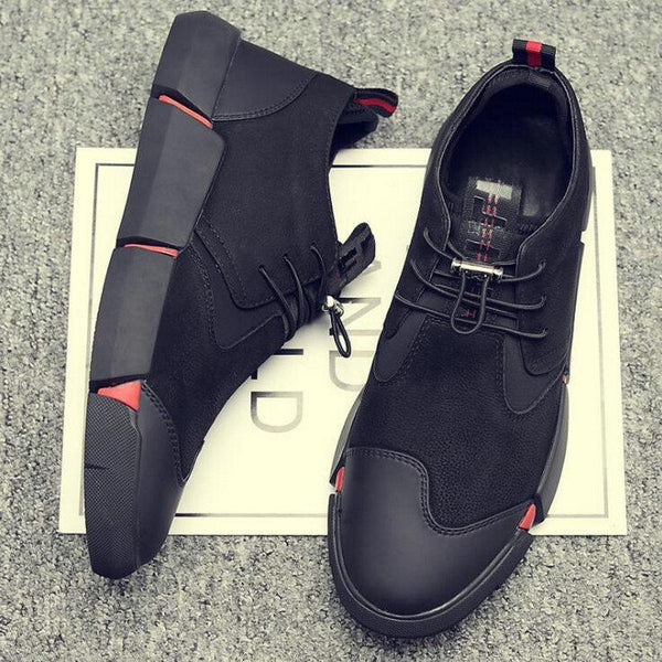 mens all black casual sneakers