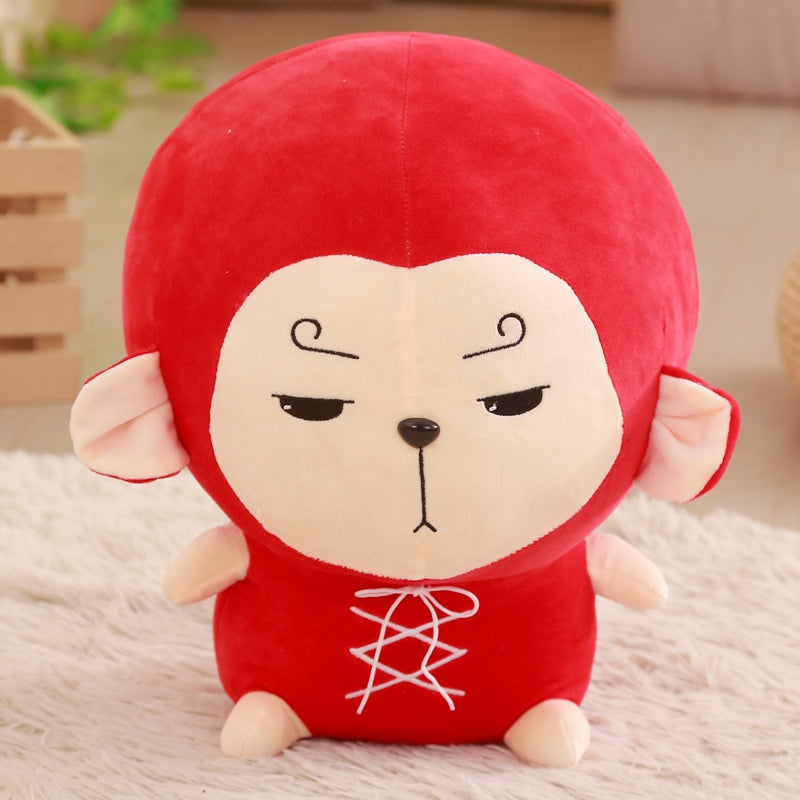 red monkey stuffed animal