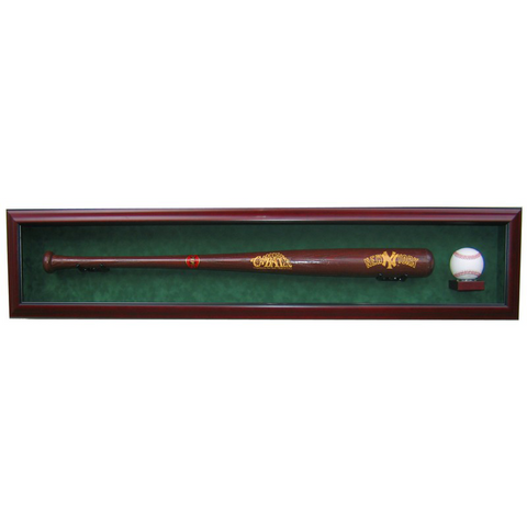 Baseball bat and ball custom hand craft display case