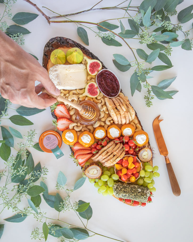 Eucalyptus Honey Cheese Board Homemade Crackers