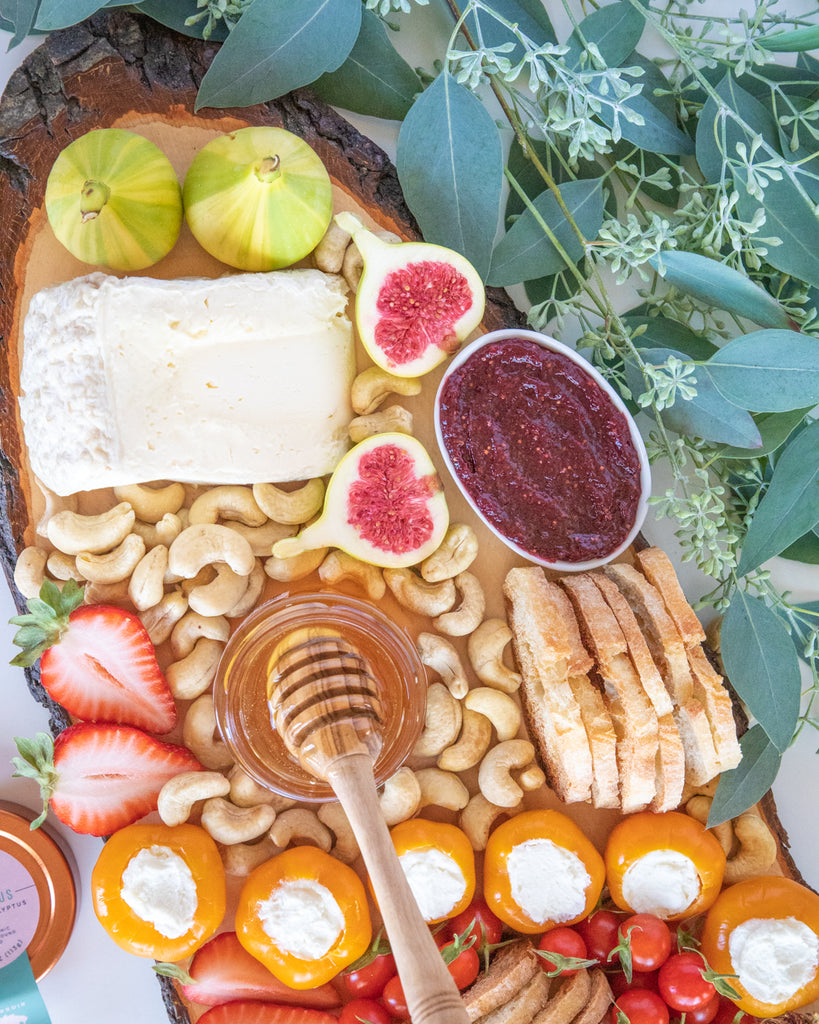 Eucalyptus Honey Cheese Board Homemade Crackers