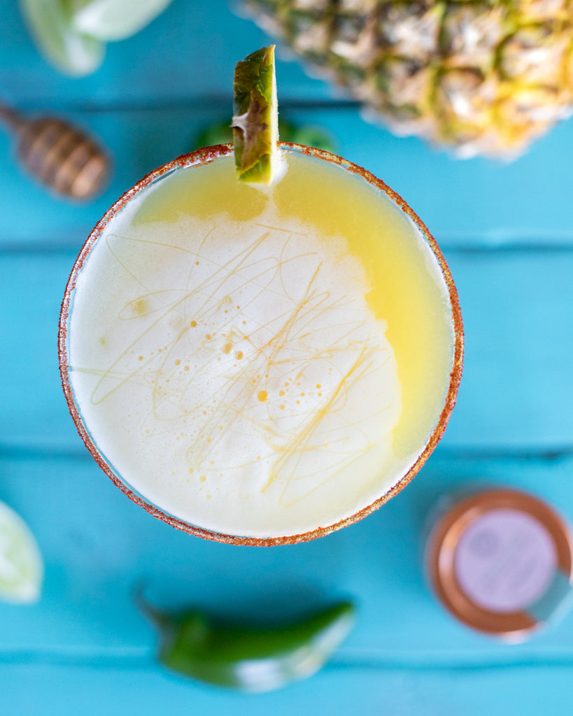 Pineapple Honey Margarita With Organic Honey