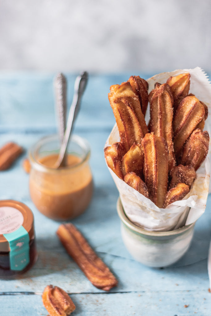 Churros with Dulce de Leche Dip