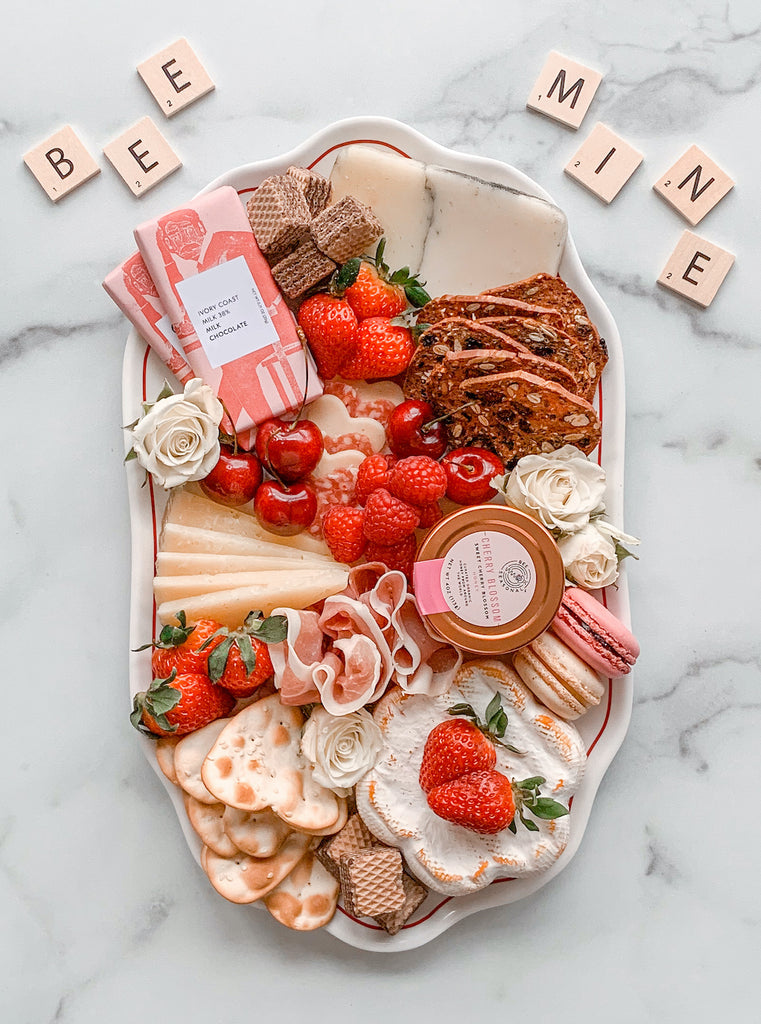 Valentines Day Cheese Board 