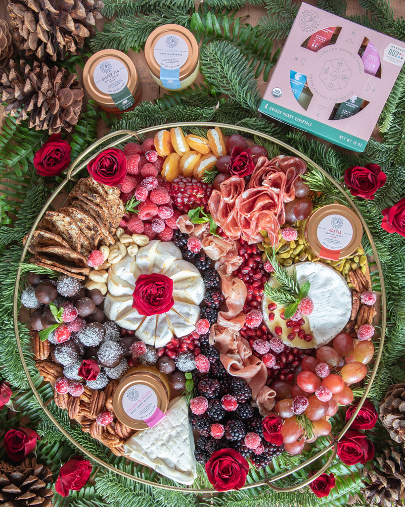 Holiday Party Tray with Honey "M&Ms”