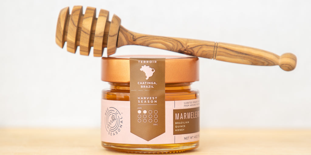 certified organic raw honey bee seasonal varietal marmeleiro quince desert