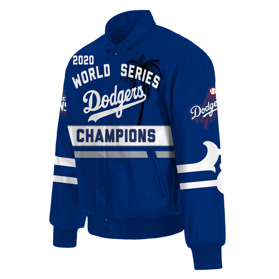 Los Angeles Dodgers JH Design 2020 World Series Champions Full-Snap Leather  Jacket - Royal