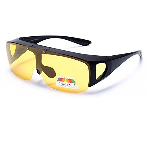 yellow flip up sunglasses