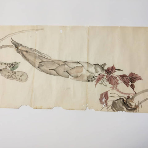 Hand painted hand scroll