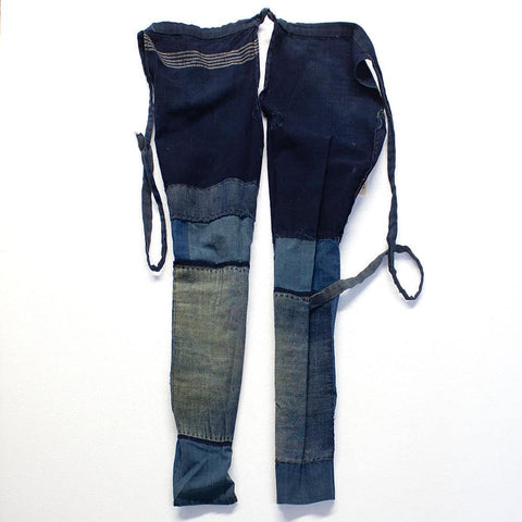 Japanese indigo patchwork farmer's pants