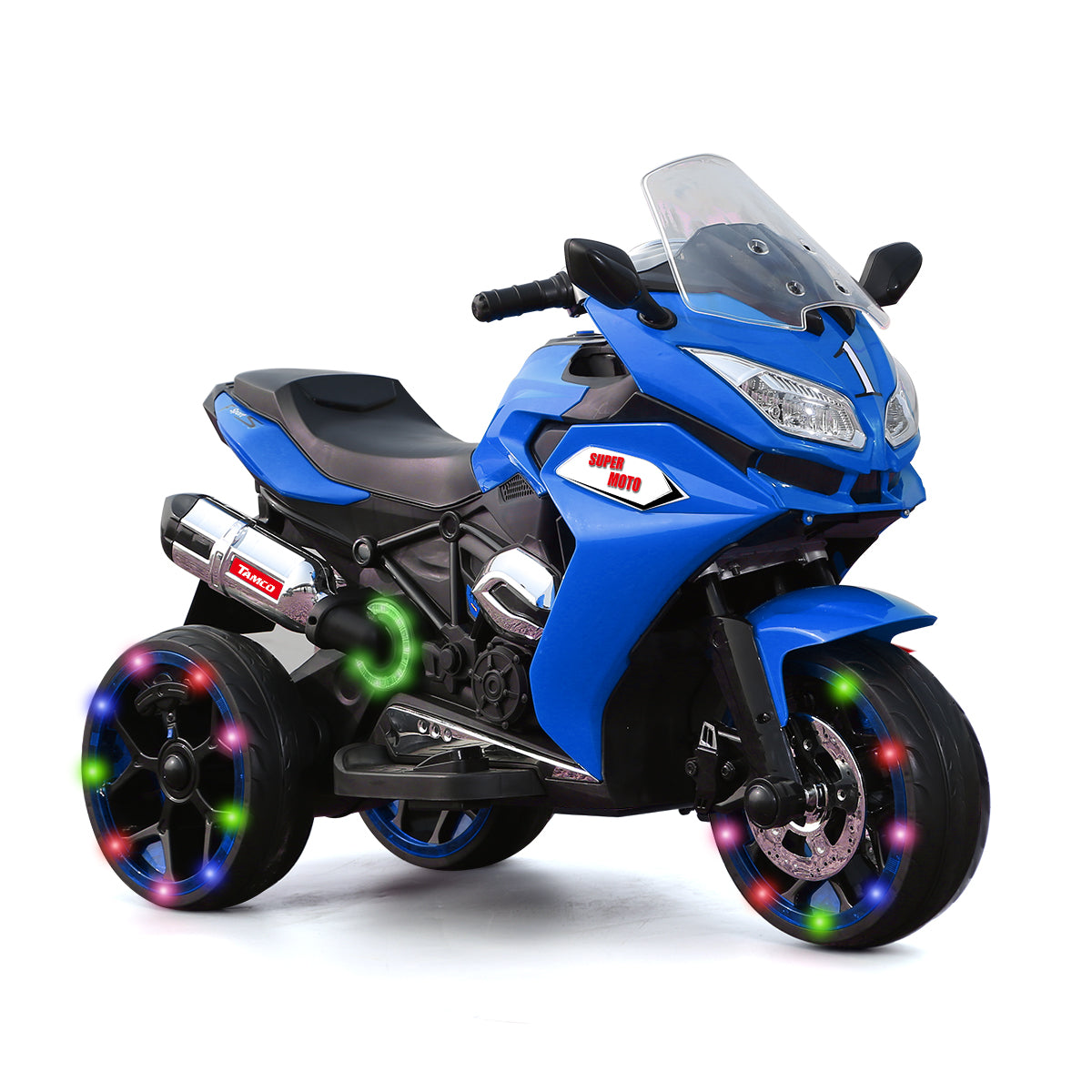 kids motorcycle blue