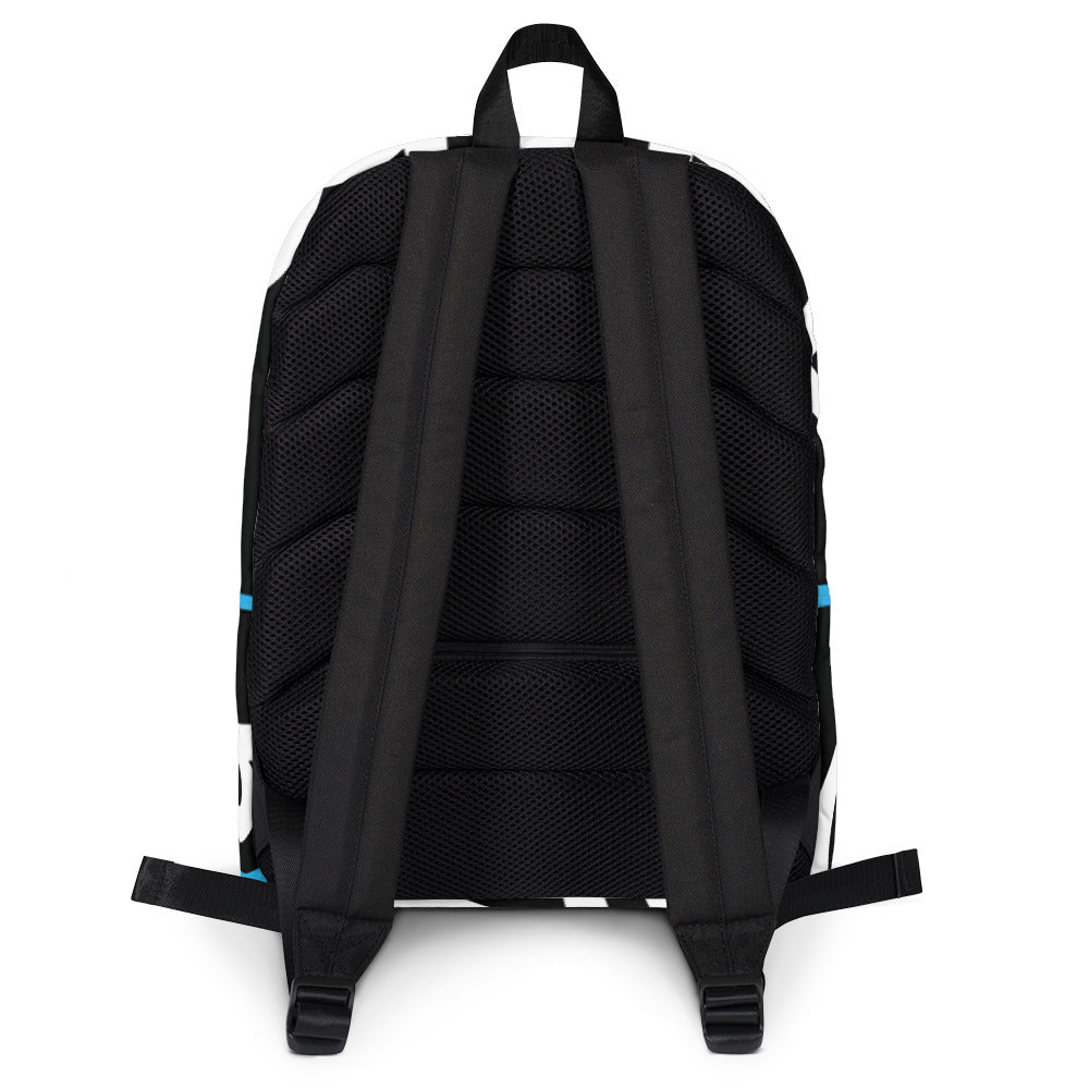 backpack with stripes