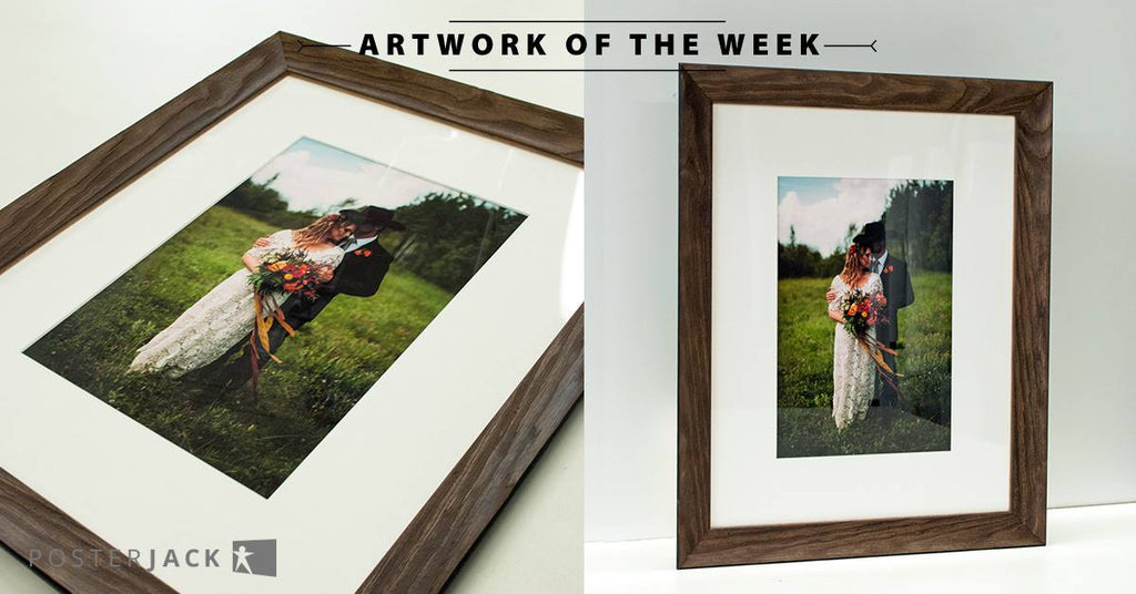 Stunning wedding photo printed and framed by Posterjack