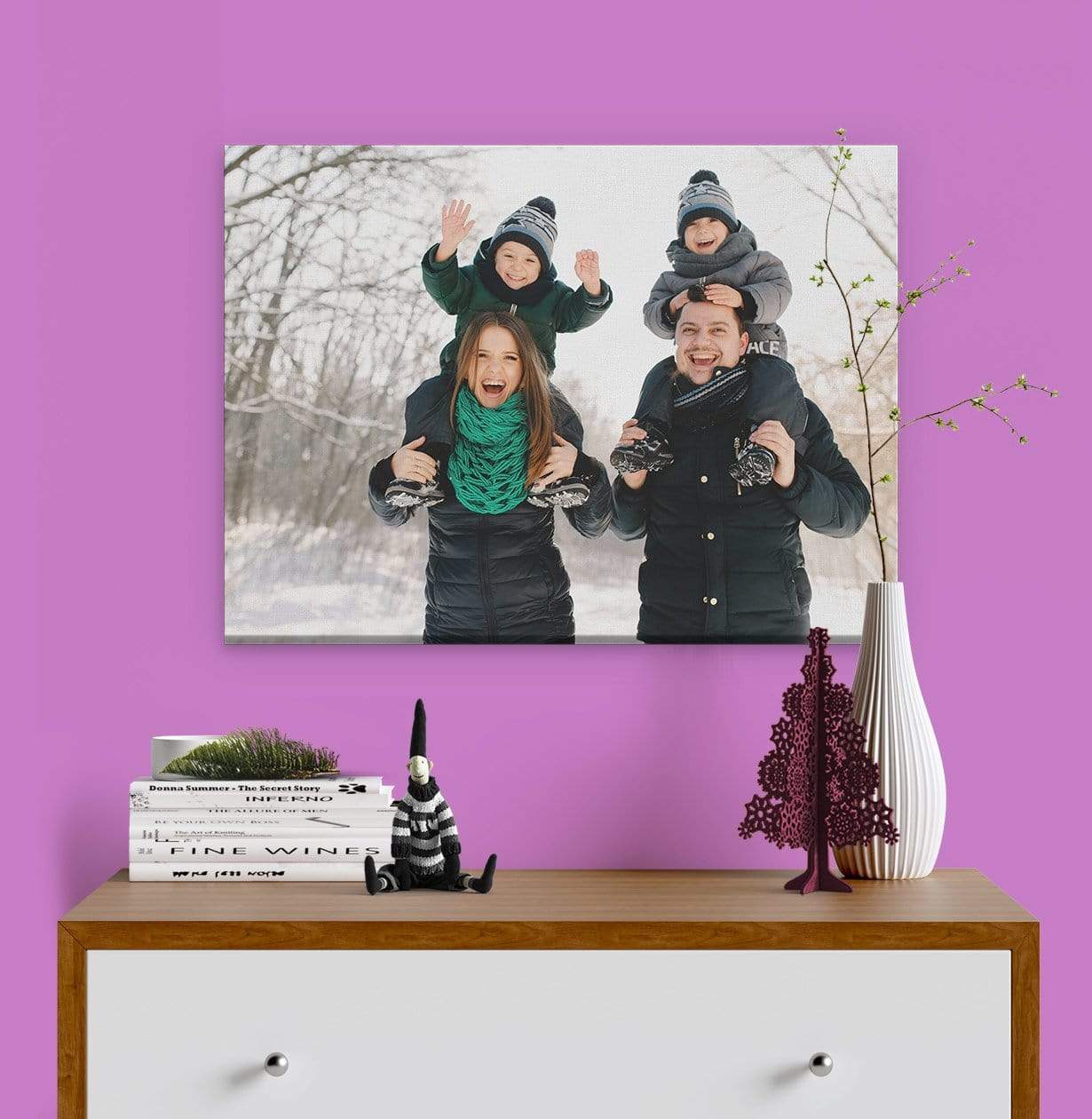 Outdoor Family Photo Printed on Canvas by Posterjack Canada