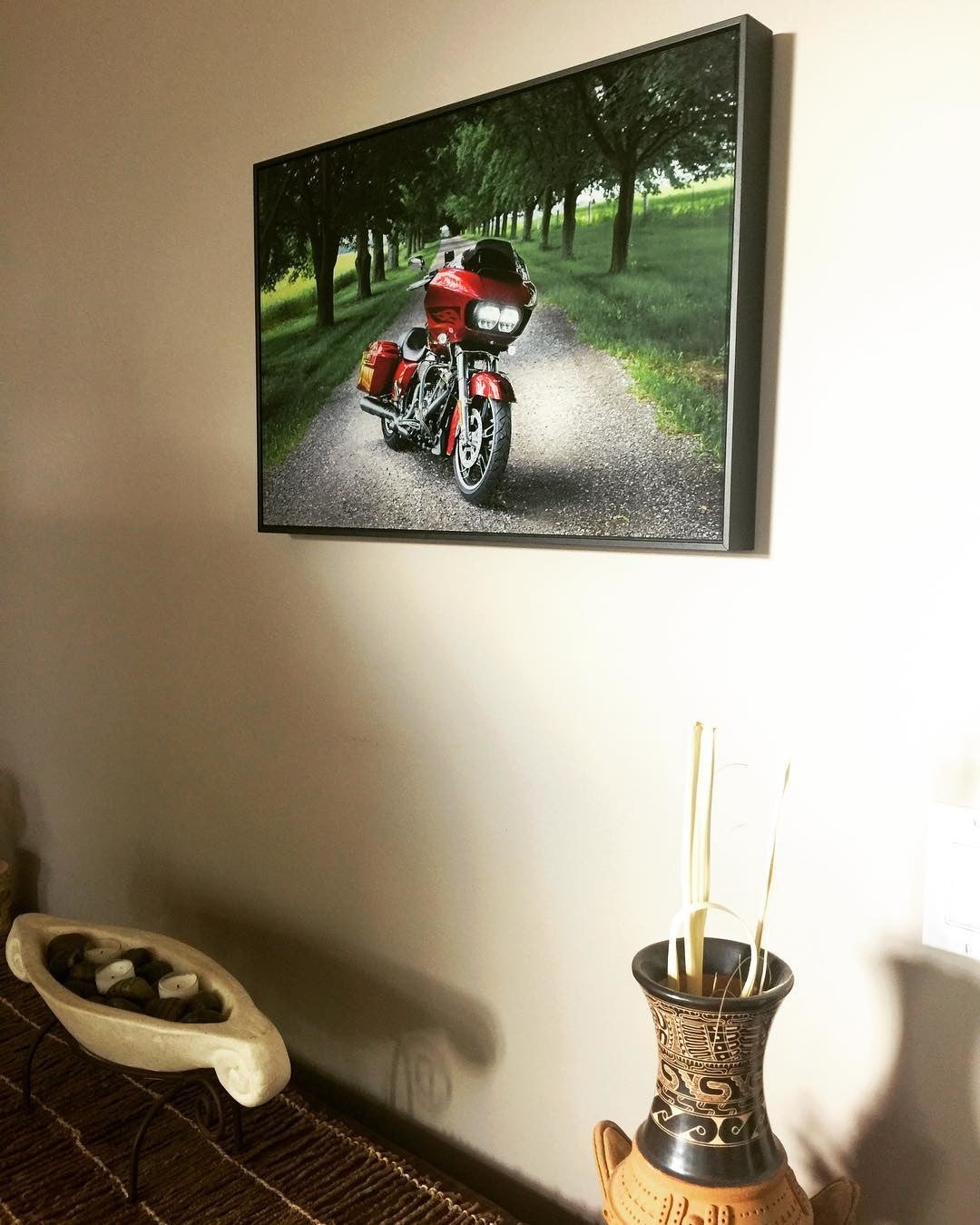 Photo of a Harley Davidson Bike Printed on Acrylic by Posterjack
