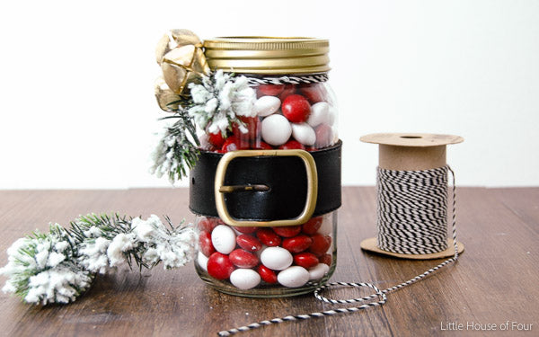 Santa Mason Jar with Candy