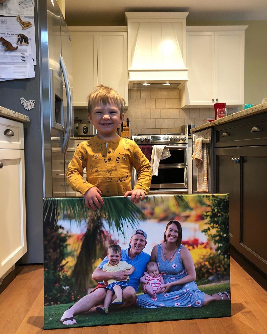 Free Prints Friday May Winner - A Happy Boy and His Posterjack Canvas Print