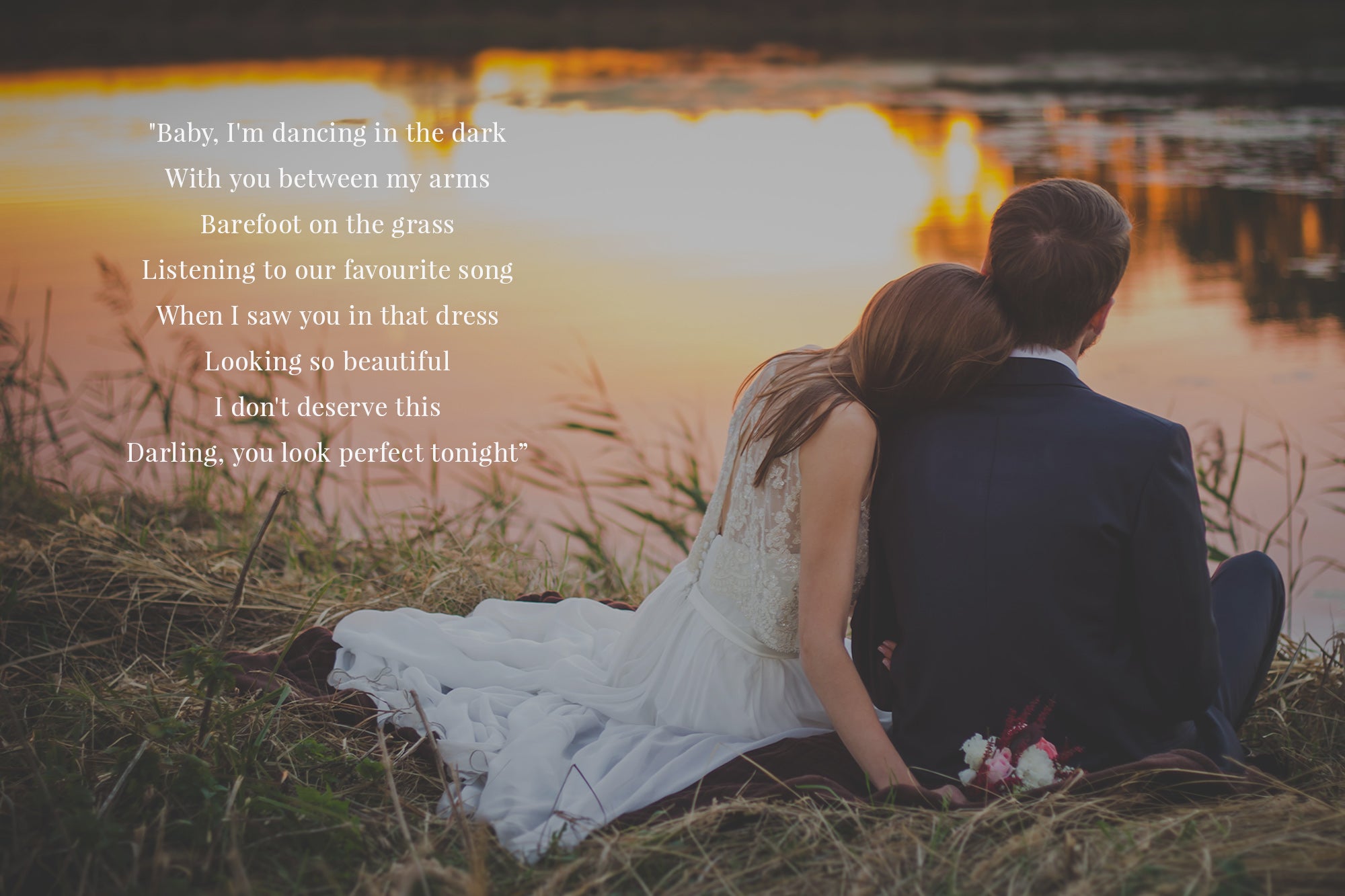 "Perfect" Song Lyrics and Wedding Photo DIY Second Attempt