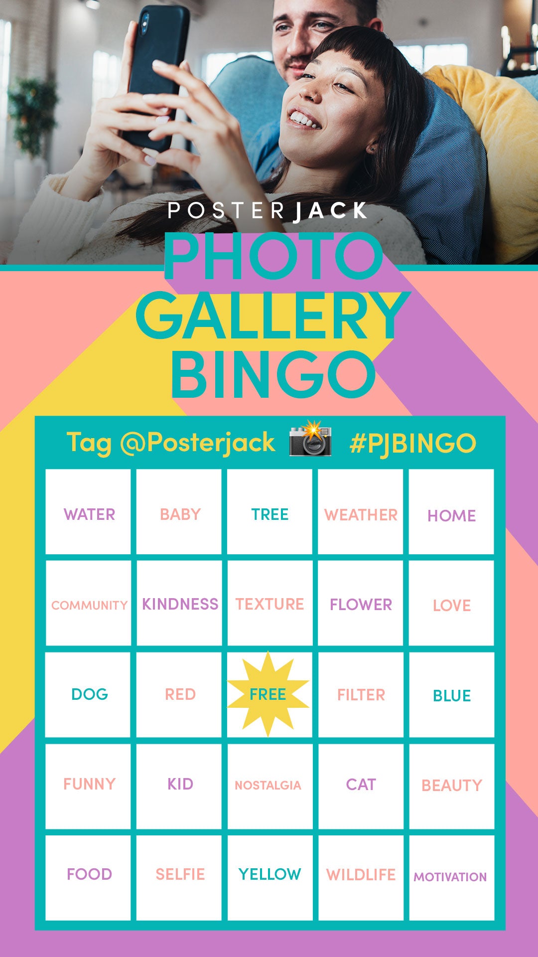 Photo Gallery Bingo Challenge by Posterjack Canada
