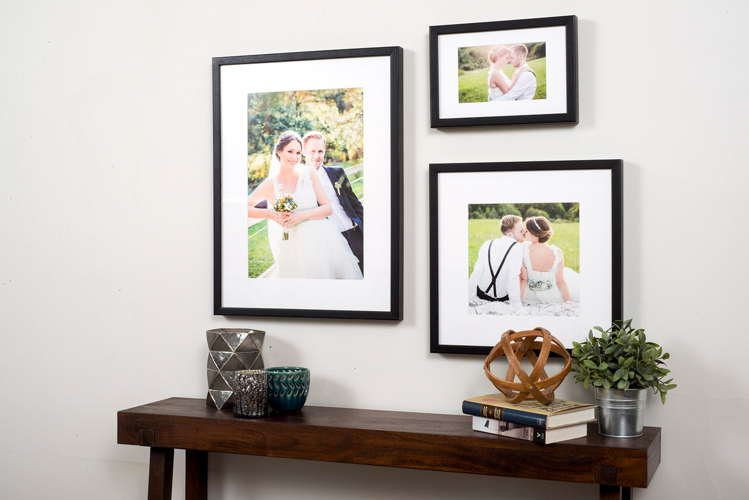 Gallery Frames with Wedding Photos - Custom Framed Prints by Posterjack Canada