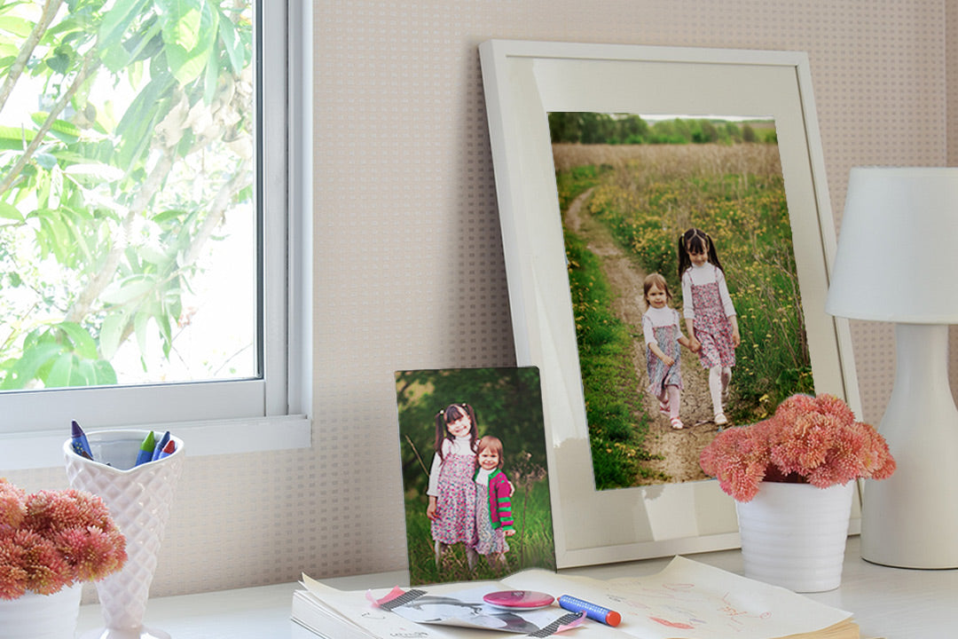 Photos of Kids in a Framed Print and Metal Mini 