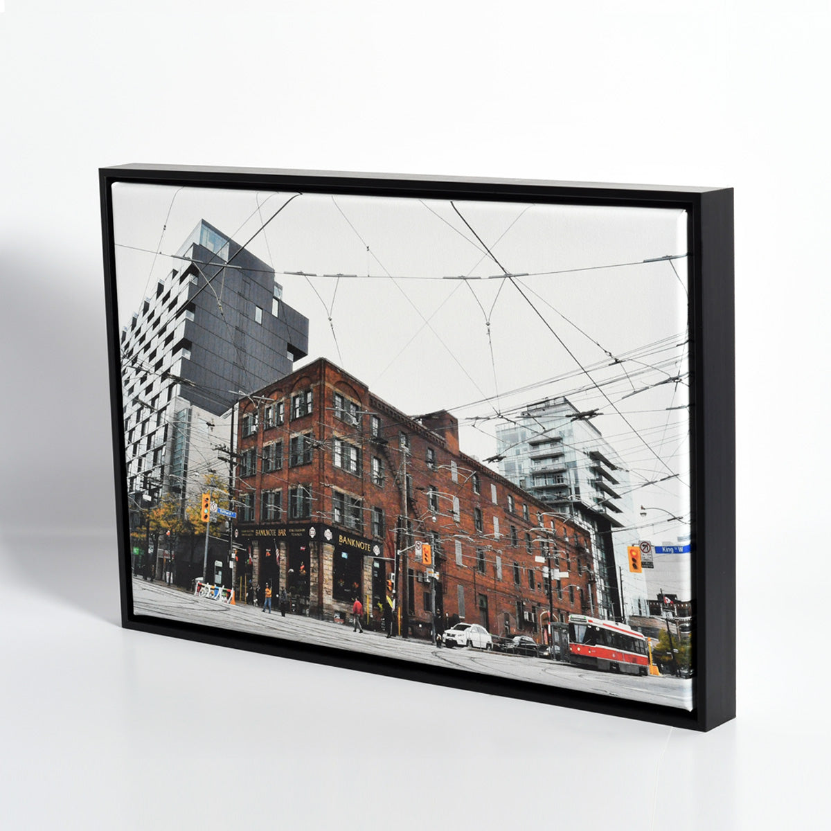 Toronto Street Photography Printed on Canvas and Framed by Posterjack Canada