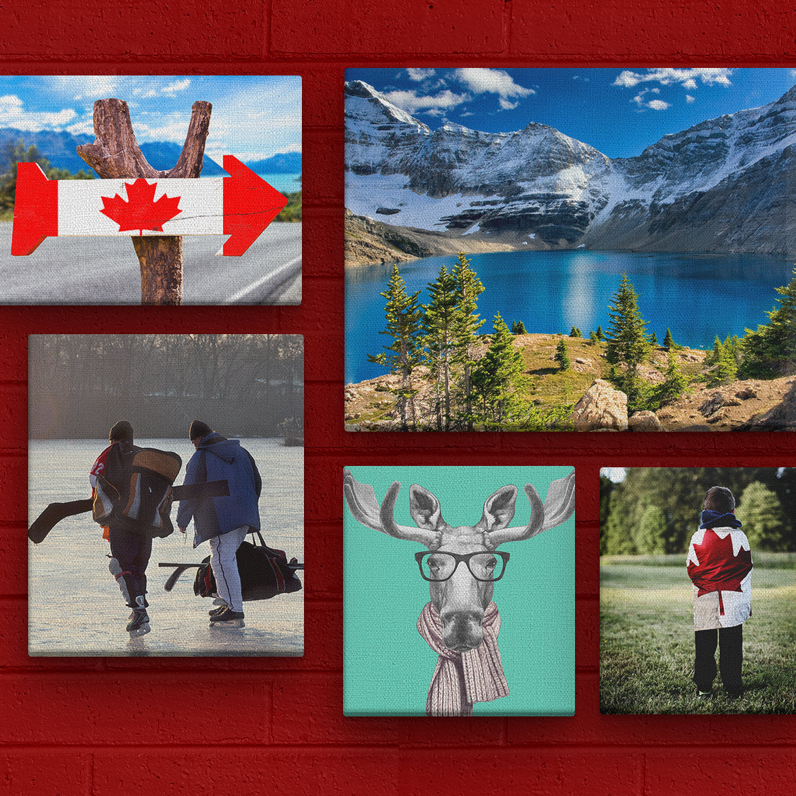 Posterjack Canada Canvas Prints on Display