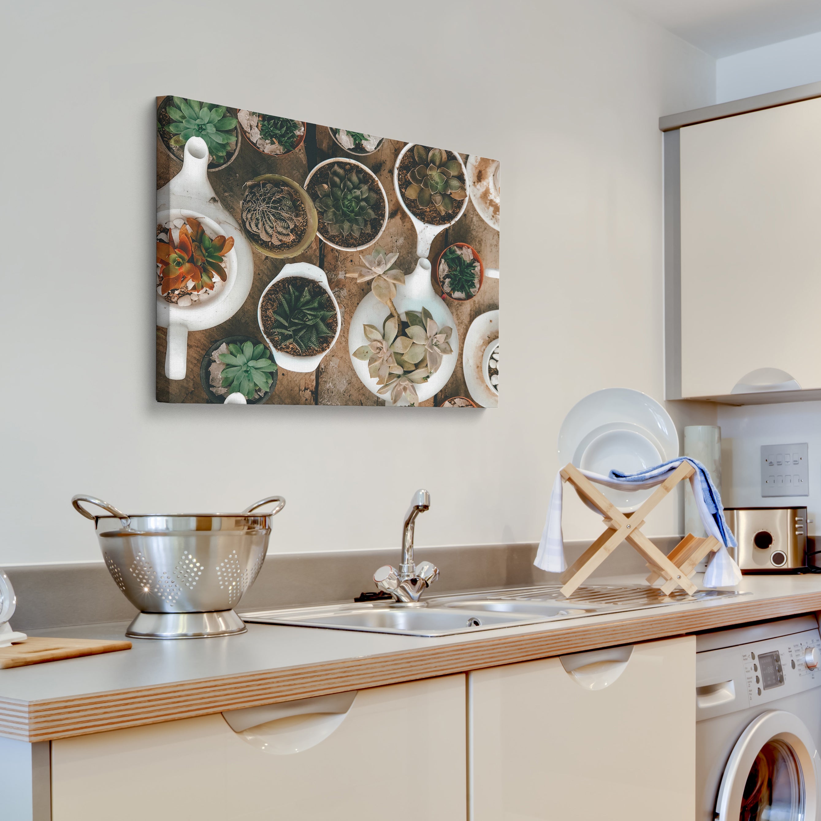 Canvas Print of Food Photo Displayed in Kitchen