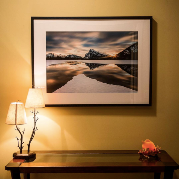 Interior decorating with a large Posterjack Framed Print