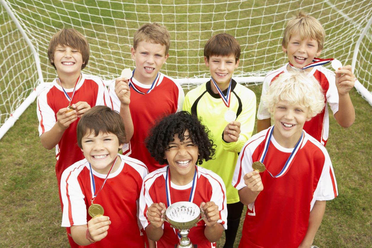 Boys soccer team group photo