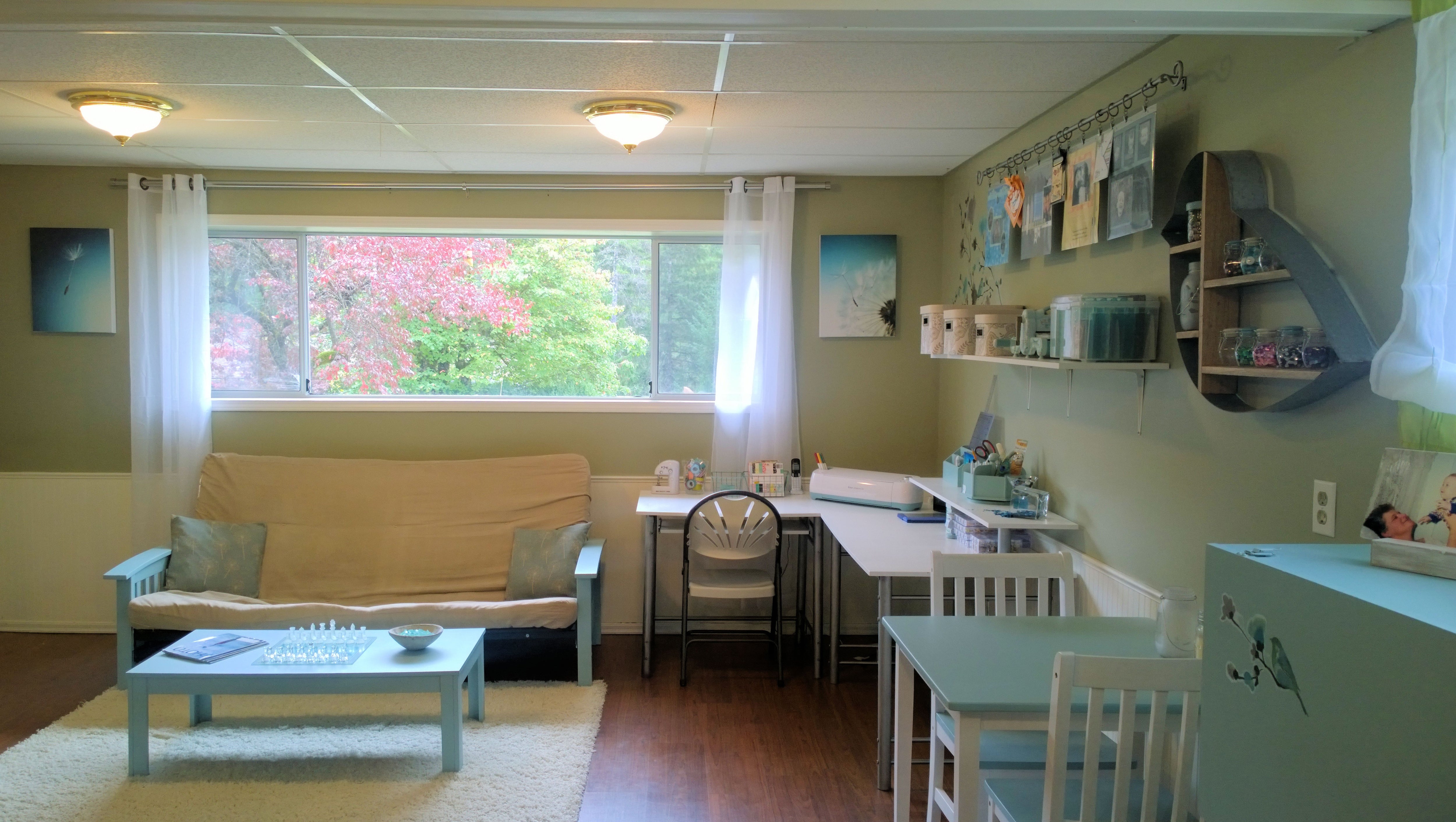 Room makeover project - after photo of teen bedroom transformed into a craft room