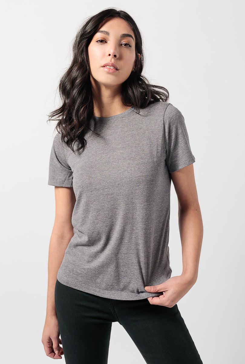 Tri-blend Wash SS Crewneck Tee
