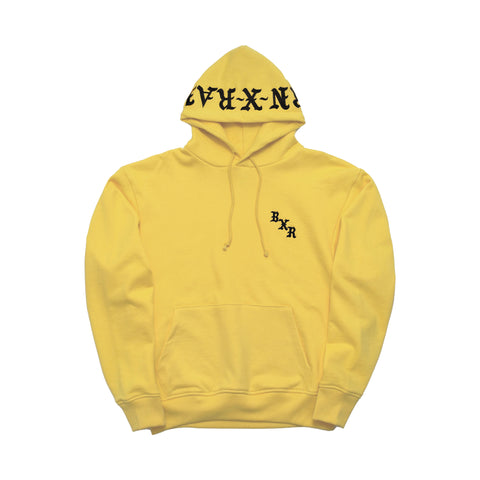 BXR EMBROIDERED HOODY: MUSTARD YELLOW