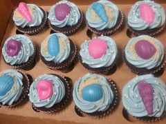 seashell cupcakes