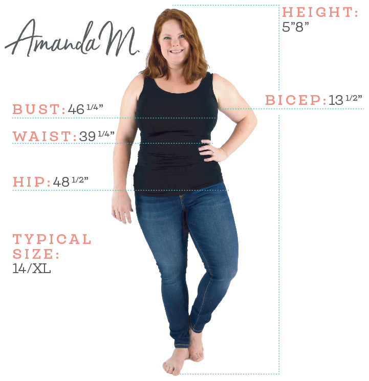 Amanda Jeans Size Chart