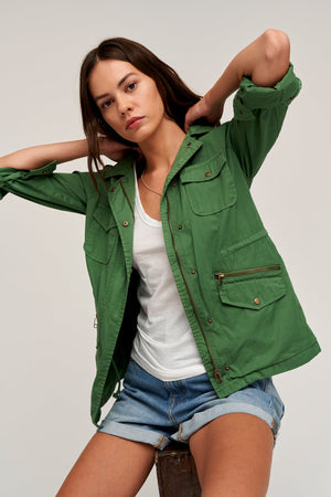 Ruby Jacket Clover with Natalie Short Front