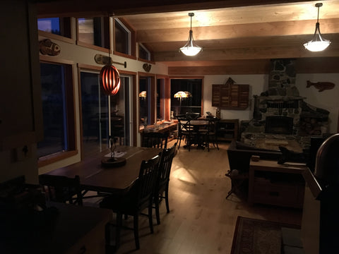 off-grid cabin living room ceiling lighting 3 watt 48 volt direct current