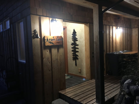 off-grid cabin exterior LED lighting 3 watt 48 volt direct current