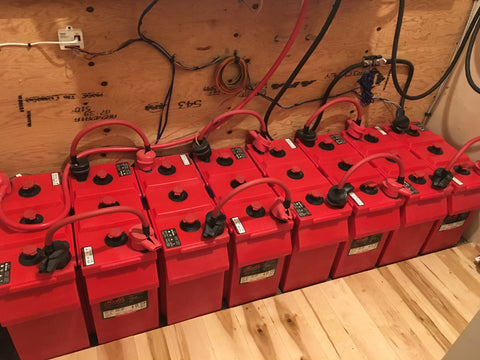 off-grid cabin batteries