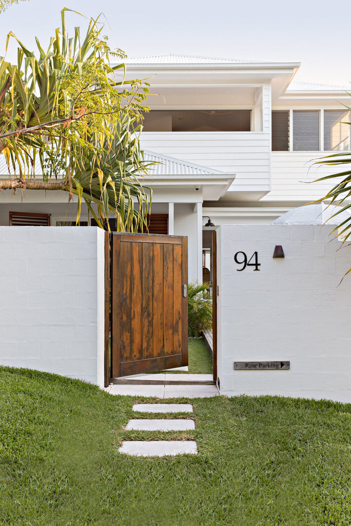 The entrance to The Cape Beach House in Byron Bay
